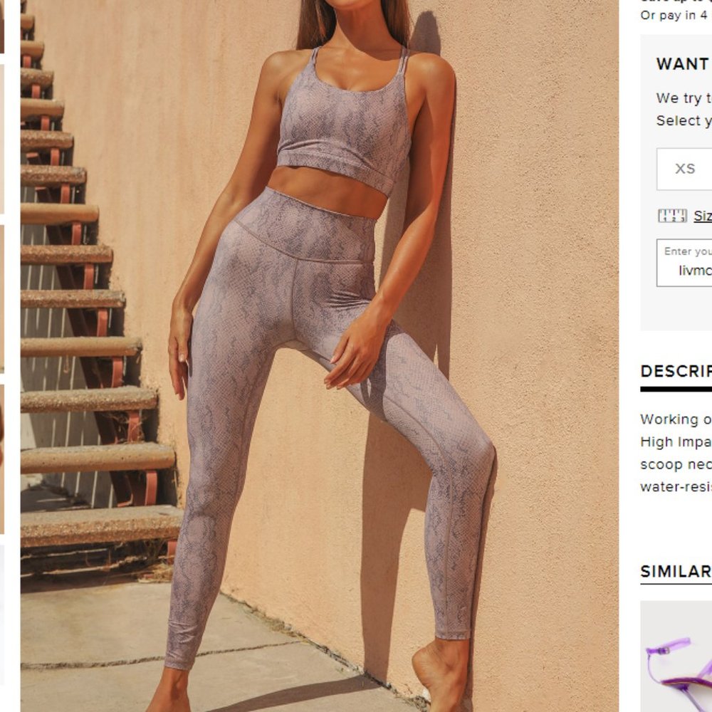 All Fenix Purple Snake Print Set